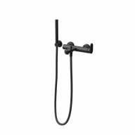 фото 857KM.01.093 Ручной душ Ole/Оле с держателем для лейки и шлангом, без выхода для подачи воды, матовый черный КЕРАМА МАРАЦЦИ