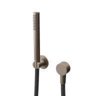 фото 857KM.M0.071 Ручной душ Ole/Оле с держателем для лейки и шлангом без выхода для подачи воды, золотой атласный КЕРАМА МАРАЦЦИ