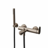 фото 857KM.M0.071 Ручной душ Ole/Оле с держателем для лейки и шлангом без выхода для подачи воды, золотой атласный КЕРАМА МАРАЦЦИ