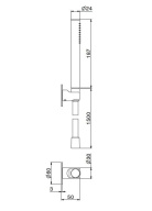 фото 857KM.M0.071 Ручной душ Ole/Оле с держателем для лейки и шлангом без выхода для подачи воды, золотой атласный КЕРАМА МАРАЦЦИ
