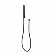 фото 858KM.01.093 Ручной душ Futura/Футура с держ. для лейки и шлангом, без выхода для подачи воды, матовый черный КЕРАМА МАРАЦЦИ