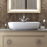 фото 9125KM.21.018 Смеситель для раковины Muse/Муза вентильный с донным клапаном, хром глянец КЕРАМА МАРАЦЦИ