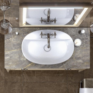 фото 9125KM.21.018 Смеситель для раковины Muse/Муза вентильный с донным клапаном, хром глянец КЕРАМА МАРАЦЦИ