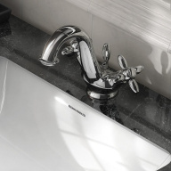 фото 9125KM.21.018 Смеситель для раковины Muse/Муза вентильный с донным клапаном, хром глянец КЕРАМА МАРАЦЦИ