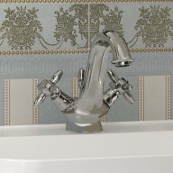 фото 9125KM.21.018 Смеситель для раковины Muse/Муза вентильный с донным клапаном, хром глянец КЕРАМА МАРАЦЦИ