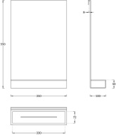 фото AN.SH.KM.TR Полка Анголо для душевых ограждений, прозрачная КЕРАМА МАРАЦЦИ