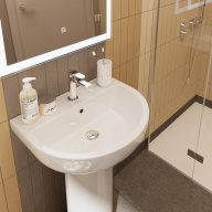 фото BG.wb.55 Раковина Buongiorno/Бонджорно 55 с крепежом КЕРАМА МАРАЦЦИ