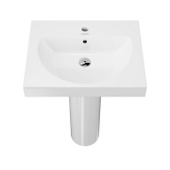 фото BG.wb.60 Раковина Buongiorno/Бонджорно подвесная/мебельная 60, белая глянцевая КЕРАМА МАРАЦЦИ