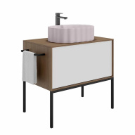 фото CC.wb.50/MAL Раковина ARTBASIN Conchiglia/АртБэйзин Конкилья накладная 50, мальва матовая КЕРАМА МАРАЦЦИ