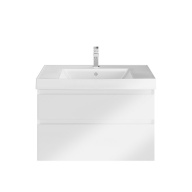 CU.80/WHT Тумба Cubo/Кубо подвесная с ящиками 80, белая глянцевая КЕРАМА МАРАЦЦИ фото CU.80/WHT Тумба Cubo/Кубо подвесная с ящиками 80, белая глянцевая КЕРАМА МАРАЦЦИ