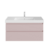 фото CUB.100.2/MAL Тумба Cubo/Кубо подвесная с ящиками 100, мальва матовая КЕРАМА МАРАЦЦИ