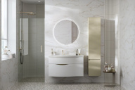 фото CUB.165Rh/LIM Пенал Cubo/Кубо подвесной правый 165, лимо матовый КЕРАМА МАРАЦЦИ