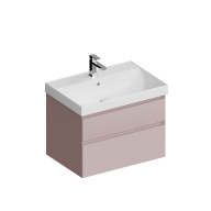 фото CUB.60.2/MAL Тумба Cubo/Кубо подвесная с ящиками 60, мальва матовая КЕРАМА МАРАЦЦИ