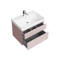 фото CUB.70.2/MAL Тумба Cubo/Кубо подвесная с ящиками 70, мальва матовая КЕРАМА МАРАЦЦИ