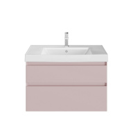 фото CUB.80.2/MAL Тумба Cubo/Кубо подвесная с ящиками 80, мальва матовая КЕРАМА МАРАЦЦИ