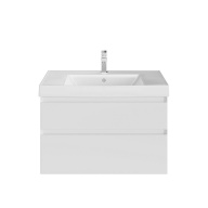 фото CUB.80.2/WHT.M Тумба Cubo/Кубо подвесная с ящиками 80, белая матовая КЕРАМА МАРАЦЦИ