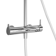 фото FO.201.KM.CR Душевая колонна Fonte/Фонте на 3 потока с фикс.изливом и механическим смесителем, хром КЕРАМА МАРАЦЦИ