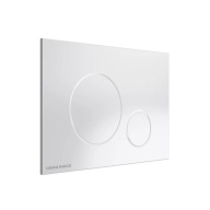 фото FPR.A.WHT Кнопка управления для скрытых систем инсталляции, белый-глянец (круглая) КЕРАМА МАРАЦЦИ