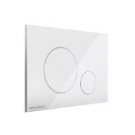 фото FPR.A.WHT Кнопка управления для скрытых систем инсталляции, белый-глянец (круглая) КЕРАМА МАРАЦЦИ