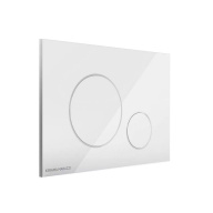 фото FPR.A.WHT Кнопка управления для скрытых систем инсталляции, белый-глянец (круглая) КЕРАМА МАРАЦЦИ