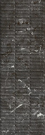 фото KM3090B0170R Тубкаль чёрный глянцевый структура обрезной 30x89,5x1,05 керамическая плитка КЕРАМА МАРАЦЦИ