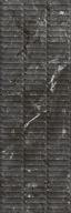 фото KM3090B0170R Тубкаль чёрный глянцевый структура обрезной 30x89,5x1,05 керамическая плитка КЕРАМА МАРАЦЦИ