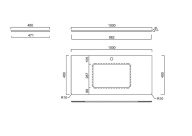 фото KM6012G0471RP100Ur2 Спец. изделие декоративное для раковин, встраиваемых снизу Бричиола 100 см, белый натуральный КЕРАМА МАРАЦЦИ