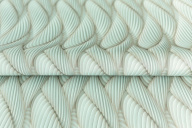 фото KM6903 Обои виниловые на флизелиновой основе Трессаж мотив, зеленый KЕРАМА МАРАЦЦИ КЕРАМА МАРАЦЦИ