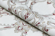 фото KM7704 Обои виниловые на флизелиновой основе Ориент мотив, белый красный KЕРАМА МАРАЦЦИ КЕРАМА МАРАЦЦИ