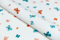 фото KM7807 Обои виниловые на флизелиновой основе Уик-энд мотив, оранжево-синий бабочки KЕРАМА МАРАЦЦИ КЕРАМА МАРАЦЦИ