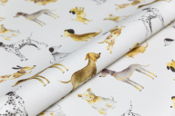 фото KM7813 Обои виниловые на флизелиновой основе Уик-энд мотив, серый собачки KЕРАМА МАРАЦЦИ КЕРАМА МАРАЦЦИ