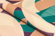 фото KM8506 Обои виниловые на флизелиновой основе Шафран мотив, разноцветный бежевый, листья KЕРАМА МАРАЦ КЕРАМА МАРАЦЦИ