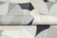 фото KM8508 Обои виниловые на флизелиновой основе Шафран мотив, черный, листья KЕРАМА МАРАЦЦИ КЕРАМА МАРАЦЦИ