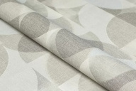 фото KM8509 Обои виниловые на флизелиновой основе Шафран мотив, серый, круги KЕРАМА МАРАЦЦИ КЕРАМА МАРАЦЦИ