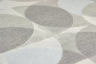 фото KM8509 Обои виниловые на флизелиновой основе Шафран мотив, серый, круги KЕРАМА МАРАЦЦИ КЕРАМА МАРАЦЦИ