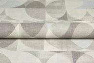 фото KM8509 Обои виниловые на флизелиновой основе Шафран мотив, серый, круги KЕРАМА МАРАЦЦИ КЕРАМА МАРАЦЦИ