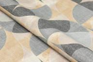 фото KM8510 Обои виниловые на флизелиновой основе Шафран мотив, черный, круги KЕРАМА МАРАЦЦИ КЕРАМА МАРАЦЦИ