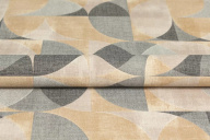 фото KM8510 Обои виниловые на флизелиновой основе Шафран мотив, черный, круги KЕРАМА МАРАЦЦИ КЕРАМА МАРАЦЦИ