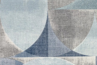 фото KM8511 Обои виниловые на флизелиновой основе Шафран мотив, синий, круги KЕРАМА МАРАЦЦИ КЕРАМА МАРАЦЦИ