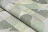 фото KM8513 Обои виниловые на флизелиновой основе Шафран мотив, зелёный, круги KЕРАМА МАРАЦЦИ КЕРАМА МАРАЦЦИ