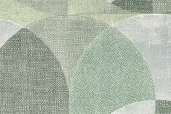 фото KM8513 Обои виниловые на флизелиновой основе Шафран мотив, зелёный, круги KЕРАМА МАРАЦЦИ КЕРАМА МАРАЦЦИ