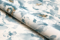 фото KM8717 Обои виниловые на флизелиновой основе Легато мотив, голубой KЕРАМА МАРАЦЦИ КЕРАМА МАРАЦЦИ