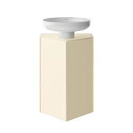 фото KMCACb50MBt0 Тумба-модуль Caravan/Караван под раковину со столеш. без боковин, подв. 50, push/пуш, сливочная мат. КЕРАМА МАРАЦЦИ