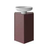 фото KMCACb50MMp0 Тумба-модуль Caravan/Караван под раковину со столеш. без боковин, подвесная 50, мароккан. гранатовый КЕРАМА МАРАЦЦИ