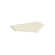 фото KMCATp50MBt0 Столешница без выреза для тумбы-модуля Caravan/Караван 50, сливочная матовая КЕРАМА МАРАЦЦИ