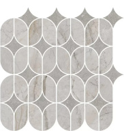 фото KMD2HID004BR Ифран наборный серый светлый глянцевый обрезной 30x32,5x0,9 декор КЕРАМА МАРАЦЦИ