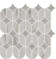 фото KMD2HID004BR Ифран наборный серый светлый глянцевый обрезной 30x32,5x0,9 декор КЕРАМА МАРАЦЦИ