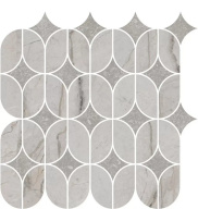 фото KMD2HID004BR Ифран наборный серый светлый глянцевый обрезной 30x32,5x0,9 декор КЕРАМА МАРАЦЦИ