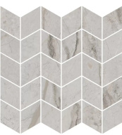 фото KMD2MSM007BR Ифран мозаичный серый светлый глянцевый обрезной 30x31,2x0,9 декор КЕРАМА МАРАЦЦИ