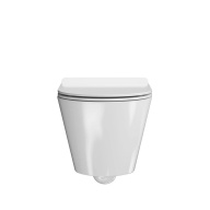 фото KMPMWc53GWh2 Унитаз Plaza Modern/Плаза Модерн подвесной безободковый, с крепежом, белый глянцевый КЕРАМА МАРАЦЦИ